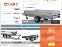 Tablet Screenshot of eduard-anhaenger.de